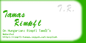 tamas rimpfl business card